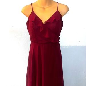 Windsor Strapless Burgundy Dress